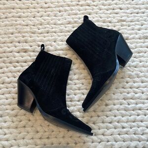 TORAL SUEDE COWBOY BOOTIES SIZE 36